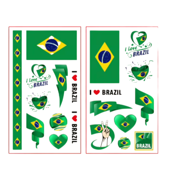 Brazil Water Stickers
